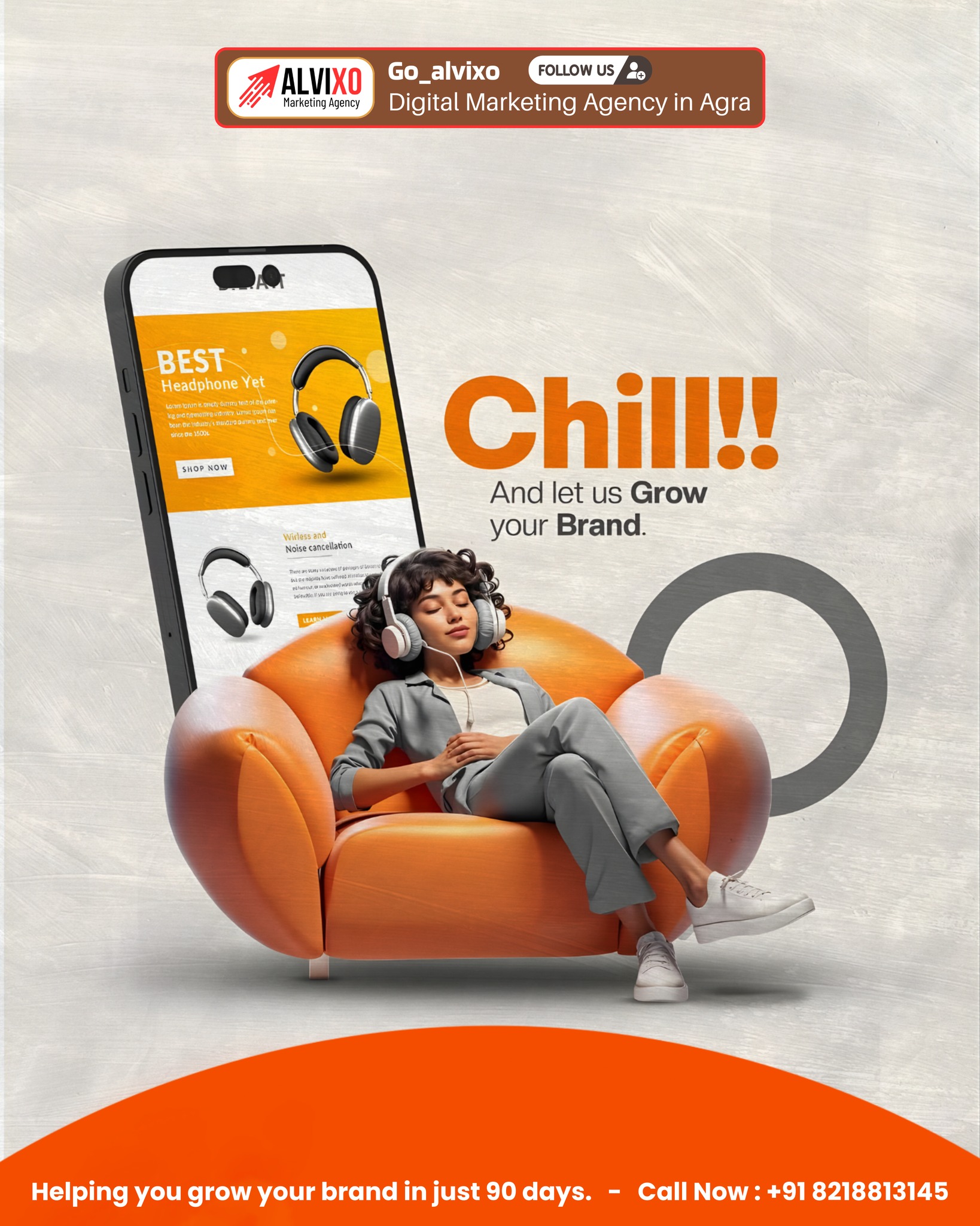 Digital marketing campaign creative for an Agra business