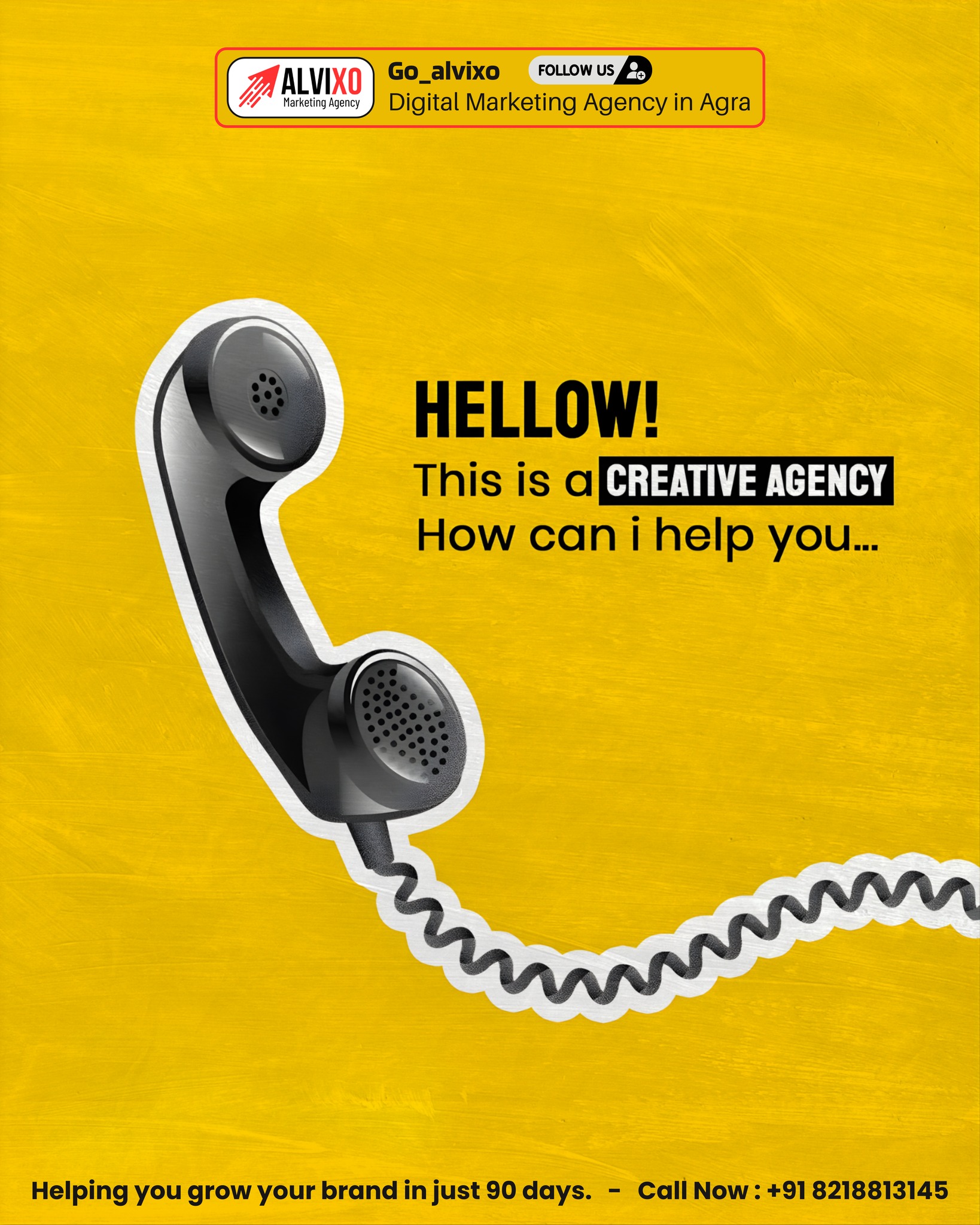 Brand promotion graphic from the ALVIXO Promotions portfolio