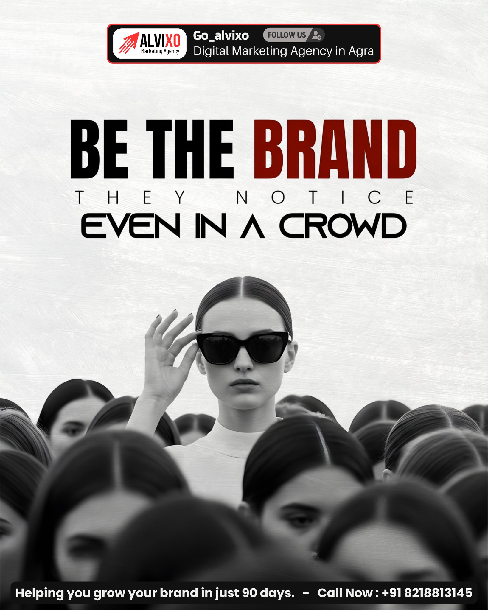 Social media ad creative designed by ALVIXO Promotions in Agra